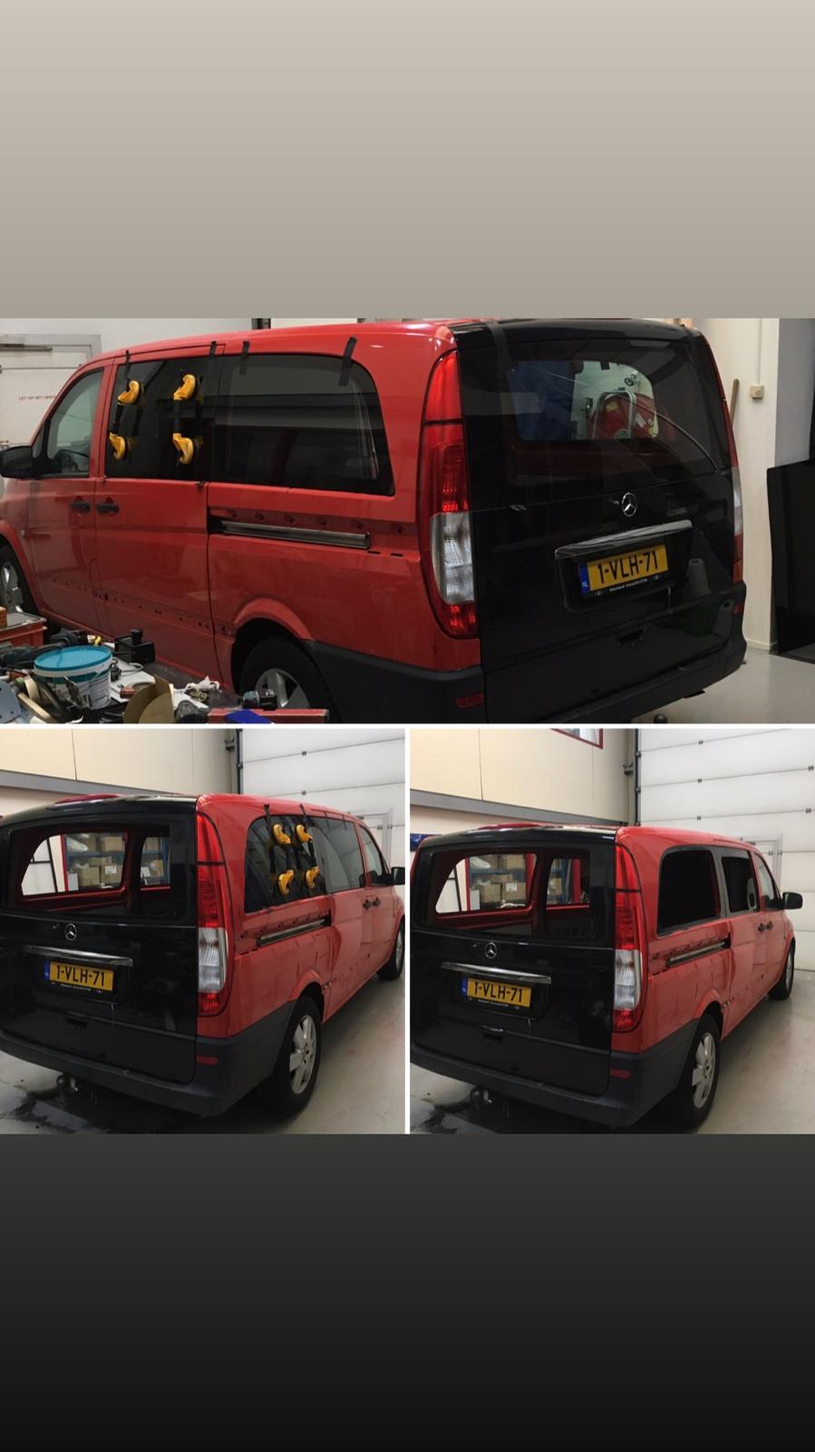 Mercedes Vito – panelen uitzagen & ramen inzetten